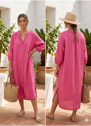 Чудова сукня великий розмір,у складі льон