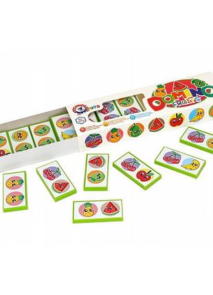 Настільна гра доміно дитяча "фрукти" технок 3336txk