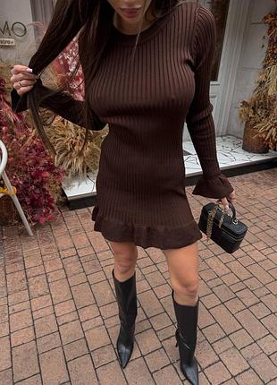 Трикотажна міні сукня 5