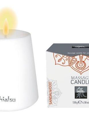 Свічка для масажу shiatsu сандалове дерево, 130 гр секс-магазин дорослих іграшок