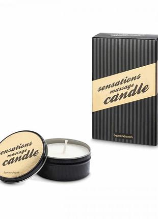 Свеча для массажа bijoux indiscrets с ароматом розы и жасмина секс-магазин взрослых игрушек