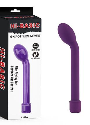 Вибратор chisa hi-basic для точки g, фиолетовый секс-магазин взрослых игрушек