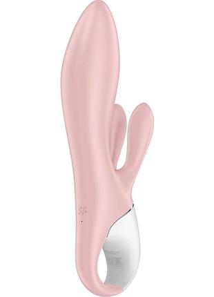Надувний вібратор-кролик satisfyer air pump bunny 3 рожевий секс-магазин дорослих іграшок
