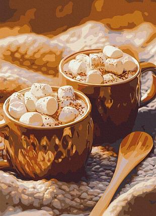 Картина за номерами "какао з зефірками" bs54440, 40х50 см