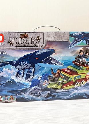 Конструктор мезозавр у глибокому морі jurassic world, 327 деталей арт. fc3728 сумісний з лего