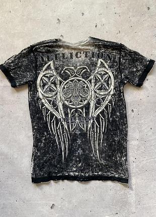 Двостороння футболка affliction tried attack