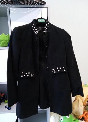 Жакет zara с жемчужинками