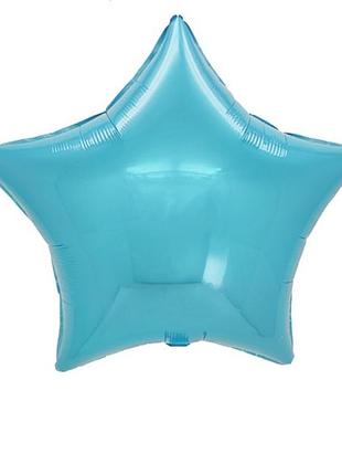 Фольгована кулька "зірка" sugar blue 24"(60см) 1шт.