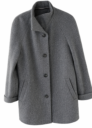 Пальто серое c&amp;a размер 42 европейских l/xl