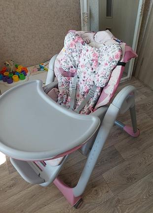 Стільчик для годування chicco polly 2 start для двійні