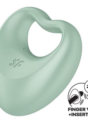 Вибратор на палец и эрекционное кольцо 2в1 satisfyer perfect pair 3 секс-магазин взрослых игрушек