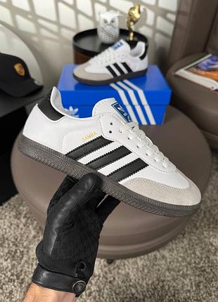 Женские кроссовки adidas samba og originals white black
