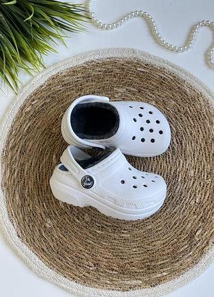 Шльопанці crocs утеплені