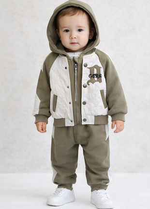 Осенний спортивный костюм для мальчика или девочки бомбер и штаны