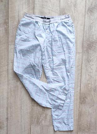 Фланелевые клетки брюки calvin klein m 38