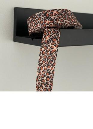 Стрічка репсова “animal print”