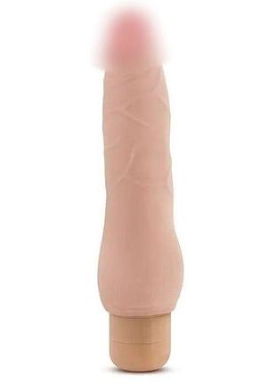 Вибратор реалистичный blush au naturel fabien на батарейках, телесный секс-магазин взрослых игрушек