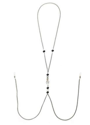 Украшение для сосков art of sex - nipple clamps arrow, цвет черный секс-магазин взрослых игрушек