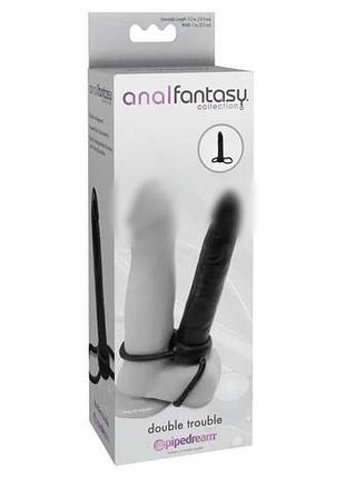 Насадка на член для двойного проникновения pipedream anal fantasy черная секс-магазин взрослых игрушек