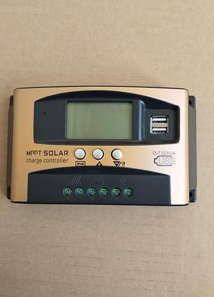 Контроллер заряда солнечный 100а mppt 12/24в solar с дисплеем и usb