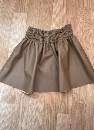 Шкіряна спідниця на дівчинку zara