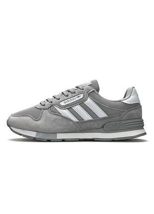 😎 мужские кроссовки adidas treziod 2.0 light grey white