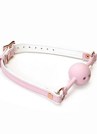 Кляп liebe seele white & pink fairy goat leather ball gag секс-магазин взрослых игрушек
