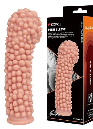 Насадка на член kokos penis sleeve ps 005 l секс-магазин взрослых игрушек