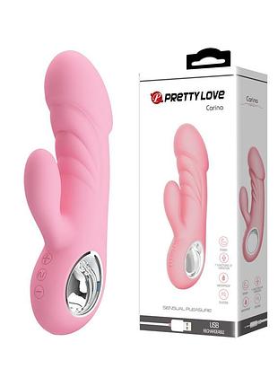 Вибратор-кролик pretty love ansel розовый, 15.8 х 3.4 см секс-магазин взрослых игрушек