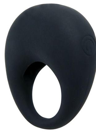 Эрекционное кольцо с вибрацией со съемной вибропулей черное, 5.5 х 2.2 см секс-магазин взрослых игрушек