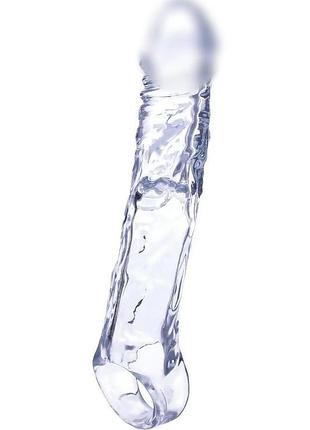 Насадка на пенис nmc прозрачная, 22.3 см секс-магазин взрослых игрушек