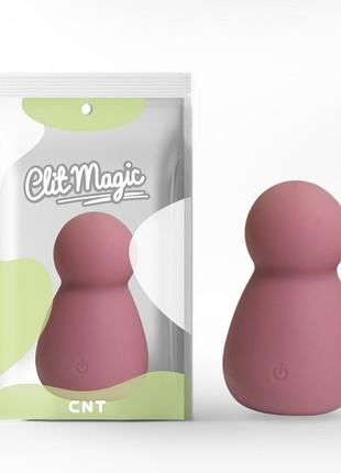 Вібростимулятор силіконовий грибок clit magic bubble pink секс-магазин дорослих іграшок