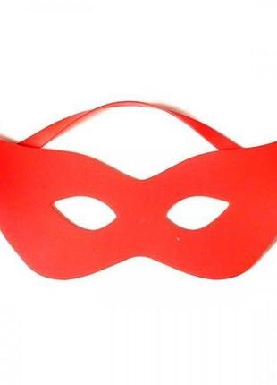 Силиконовая маска красного цвета - рейнджер секс-магазин взрослых игрушек