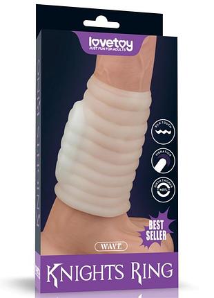 Насадка на пеніс vibrating wave knights ring секс-магазин дорослих іграшок