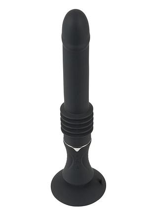 Вибратор с фрикциями реалистичный на присоске you2toys черный, 28.5 х 3.2 см секс-магазин взрослых игрушек