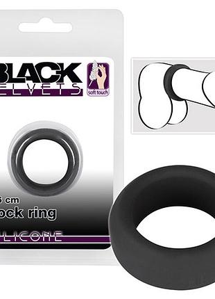 Ерекційне кільце - black velvets cock ring, 2,6 см