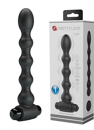 Анальный вибратор pretty love черный, 18.2 х 2.6 см секс-магазин взрослых игрушек