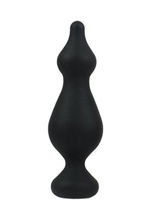Анальная пробка adrien lastic amuse big black (l) с двумя переходами, макс. диаметр 4,4см секс-магазин взрослых игрушек
