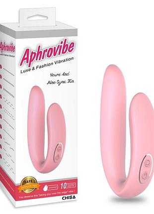 Вибратор для пар chisa aphrovibe yours and mine, розовый секс-магазин взрослых игрушек