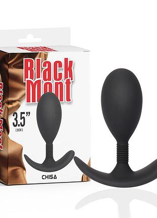Анальна пробка chisa black mont anal play plug, размер m секс-магазин взрослых игрушек