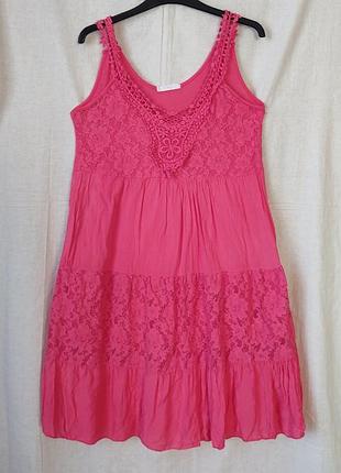 Сарафан з мереживом з італії роз. 46-48