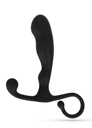 Масажер простати з рельєфом crushious p-baba, чорний, 15 х 3 см секс-магазин дорослих іграшок