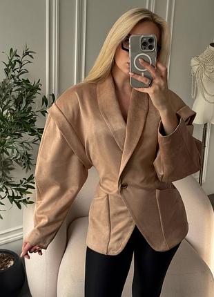 Жакет женский замшевый на подкладке