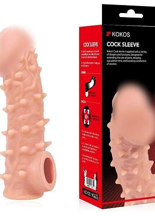 Насадка на член kokos cock sleeve cs 005 m секс-магазин взрослых игрушек