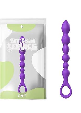 Анальне намисто з кільцем missile anal bead purple секс-магазин дорослих іграшок