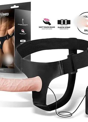 Harness collection latetobed bemax detachable strap-on with hollow dildo, vibration and remote control секс-магазин взрослых