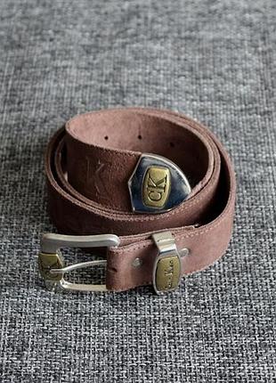 Ремень замшевый calvin klein vintage suede belt оригинал w31-38
