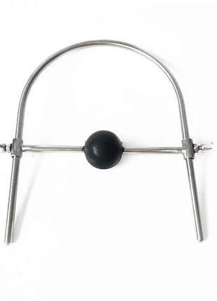 Кляп из стального прута с силиконовым шариком секс-магазин взрослых игрушек