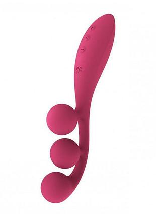 Універсальний вібратор satisfyer tri ball 1, 3 мотори, гнеться секс-магазин дорослих іграшок