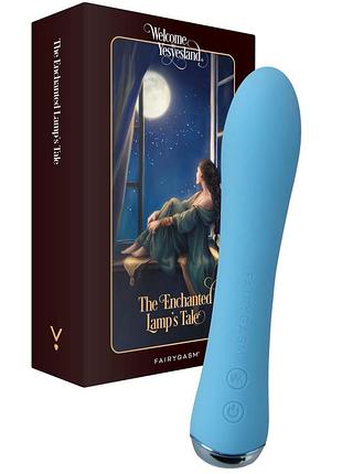 Вибратор с подогревом fairygasm wowgenie blue, подогрев до 42 °c секс-магазин взрослых игрушек